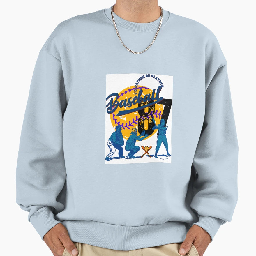 Baseball Sweatshirt - Unique Graphic for Adults - T-Shirt, Sweatshirt, Hoodie