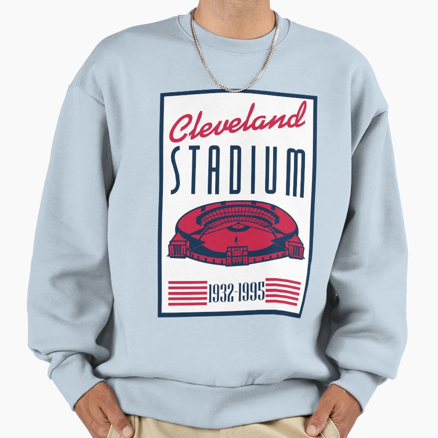 Cleveland Stadium Sweatshirt - Fun Novelty Design Men Women - T-Shirt, Sweatshirt, Hoodie
