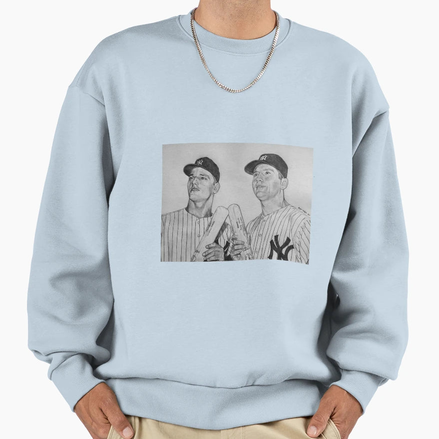Roger Maris Mickey Mantle Sweatshirt - Graphic Print for Adults - T-Shirt, Sweatshirt, Hoodie