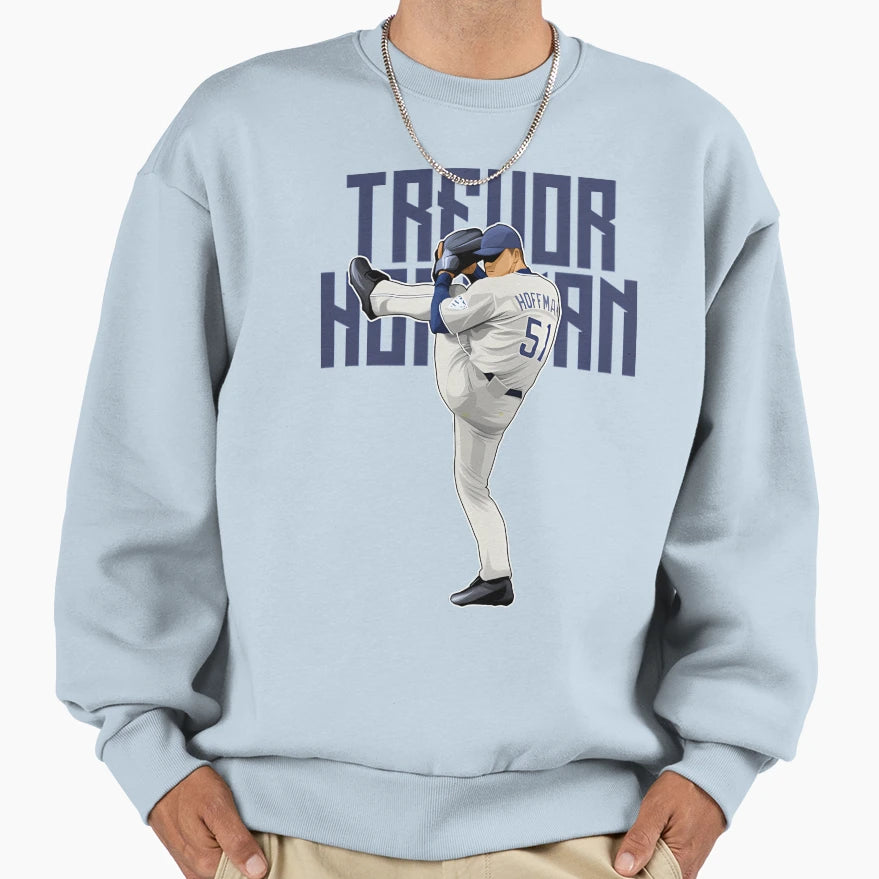 Trevor Hoffman Pitches 55 Bold Sweatshirt - Custom Art Print Men Women - T-Shirt, Sweatshirt, Hoodie