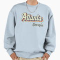 Atlanta City Georgia 70S Rainbow Sweatshirt - Streetwear Style for Adults - T-Shirt, Sweatshirt, Hoodie
