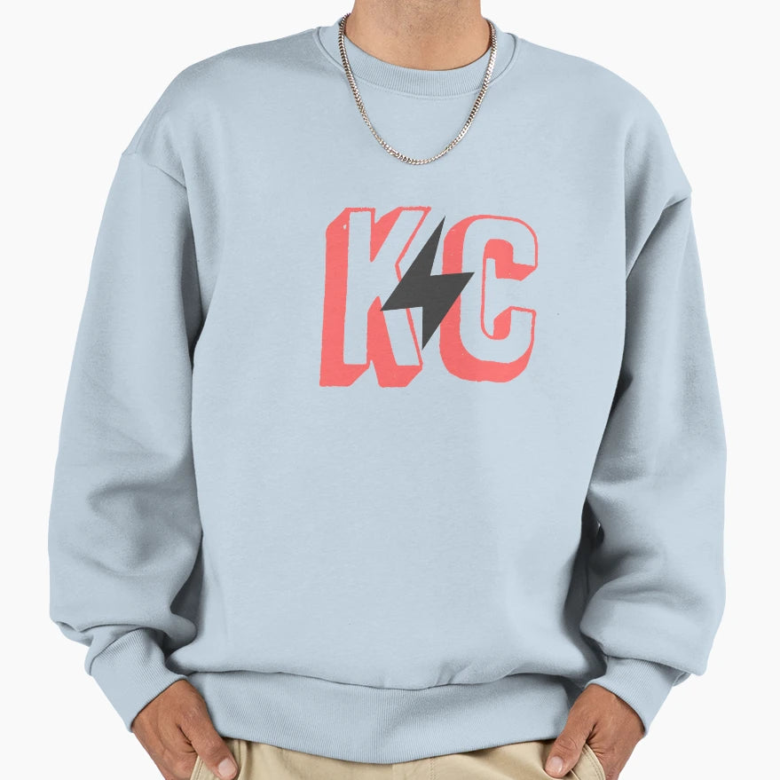 Kc Lightning Red Sweatshirt - Graphic Print Men Women - T-Shirt, Sweatshirt, Hoodie
