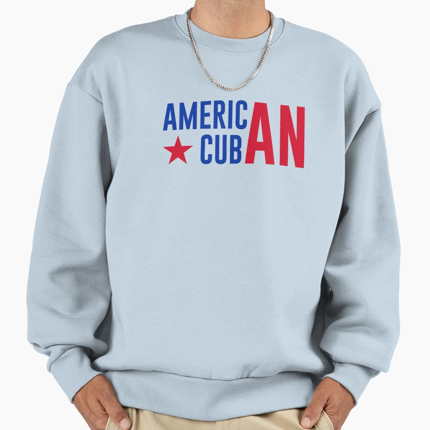 American Raised Cuban Roots Sweatshirt - Graphic Print for Adults - T-Shirt, Sweatshirt, Hoodie