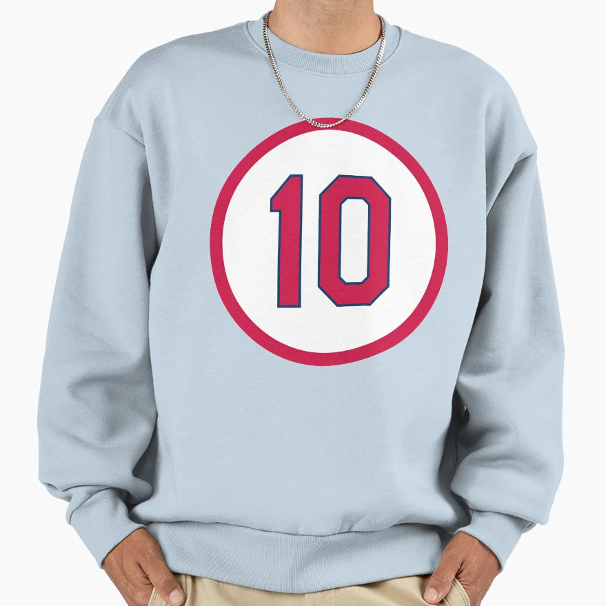 Tony Larussa 10 Jersey Number Sweatshirt - Trendy Graphic Unisex - T-Shirt, Sweatshirt, Hoodie