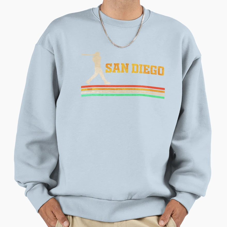 San Diego Baseball Gift Sweatshirt - Custom Art Print for Adults - T-Shirt, Sweatshirt, Hoodie
