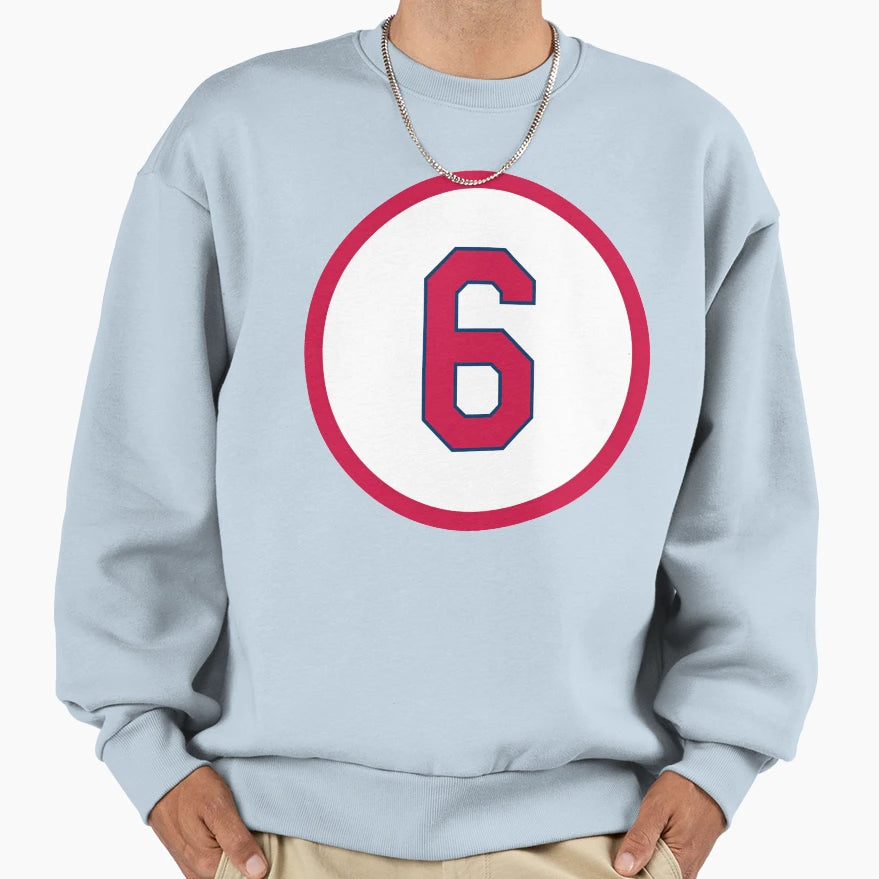 Stan Musial 6 Jersey Number Sweatshirt - Casual Everyday Wear Unisex - T-Shirt, Sweatshirt, Hoodie
