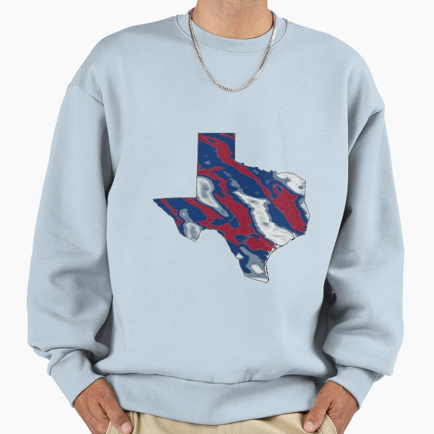 Abstract Texas State Sweatshirt - Graphic Print Men Women - T-Shirt, Sweatshirt, Hoodie