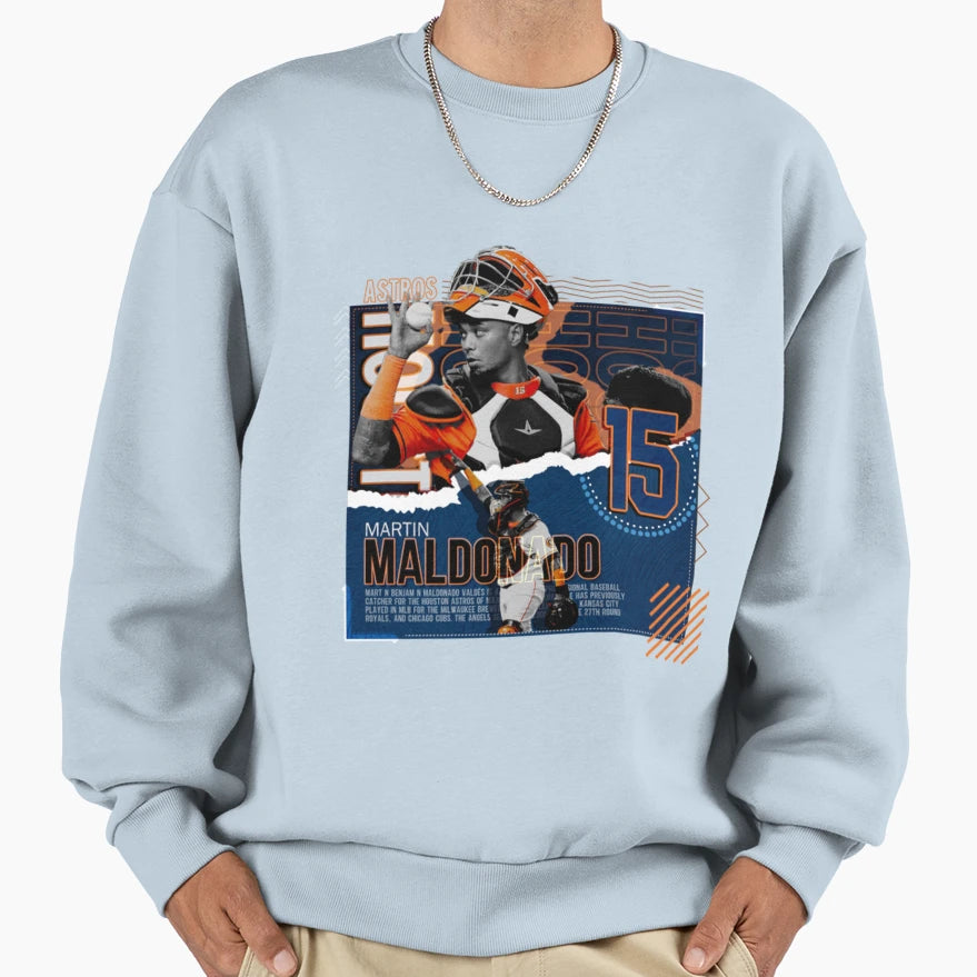 Martin Maldonado Baseball Sweatshirt - Novelty Apparel Unisex - T-Shirt, Sweatshirt, Hoodie