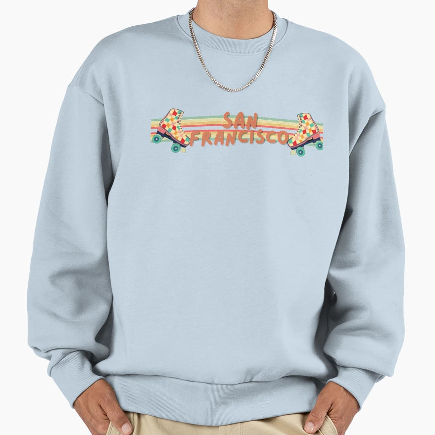 San Francisco Skating Sweatshirt - Unique Graphic Unisex - T-Shirt, Sweatshirt, Hoodie