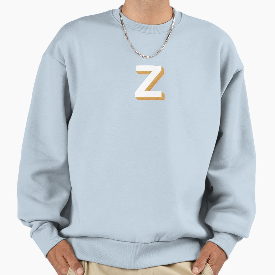 Glitter Letter Z Sweatshirt - Fun Novelty Design Men Women - T-Shirt, Sweatshirt, Hoodie