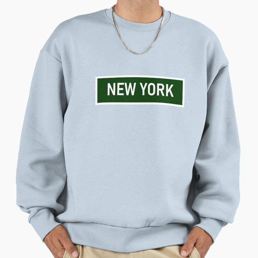 New York Sweatshirt - Minimalist Print Men Women - T-Shirt, Sweatshirt, Hoodie