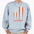San Francisco Baseball Flag Sweatshirt - Custom Art Print for Adults - T-Shirt, Sweatshirt, Hoodie