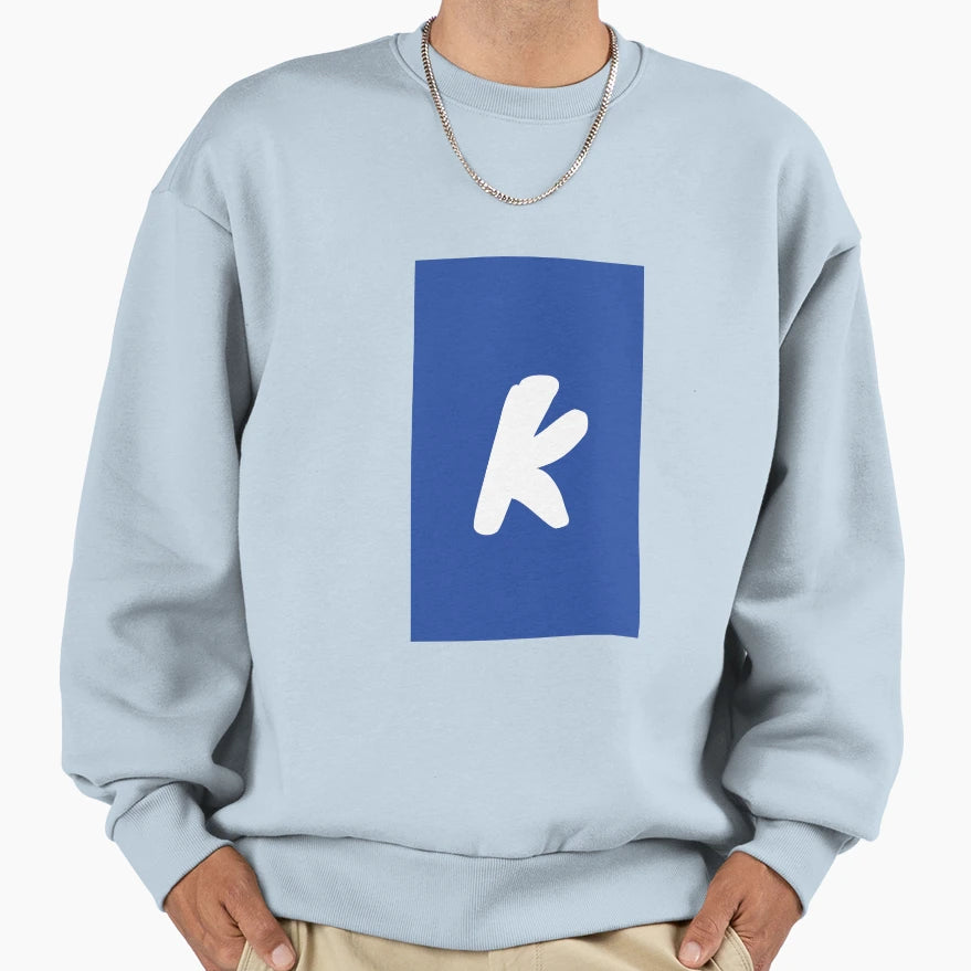 Alphabet Range Chunky K Sweatshirt - Unique Graphic for Adults - T-Shirt, Sweatshirt, Hoodie