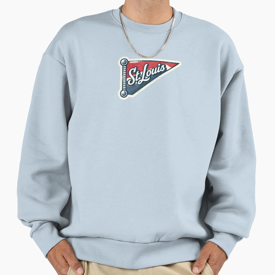 St Louis Pennant Flag Sweatshirt - Graphic Print Unisex - T-Shirt, Sweatshirt, Hoodie
