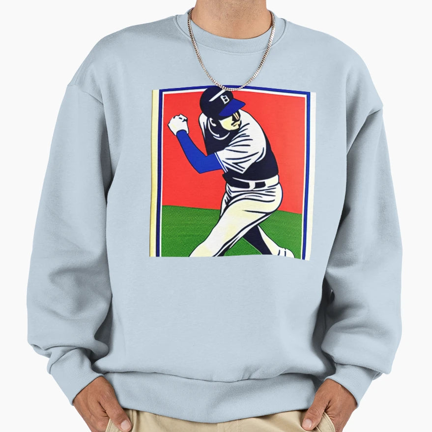 80S Baseball Pitcher Sweatshirt - Casual Everyday Wear for Adults - T-Shirt, Sweatshirt, Hoodie