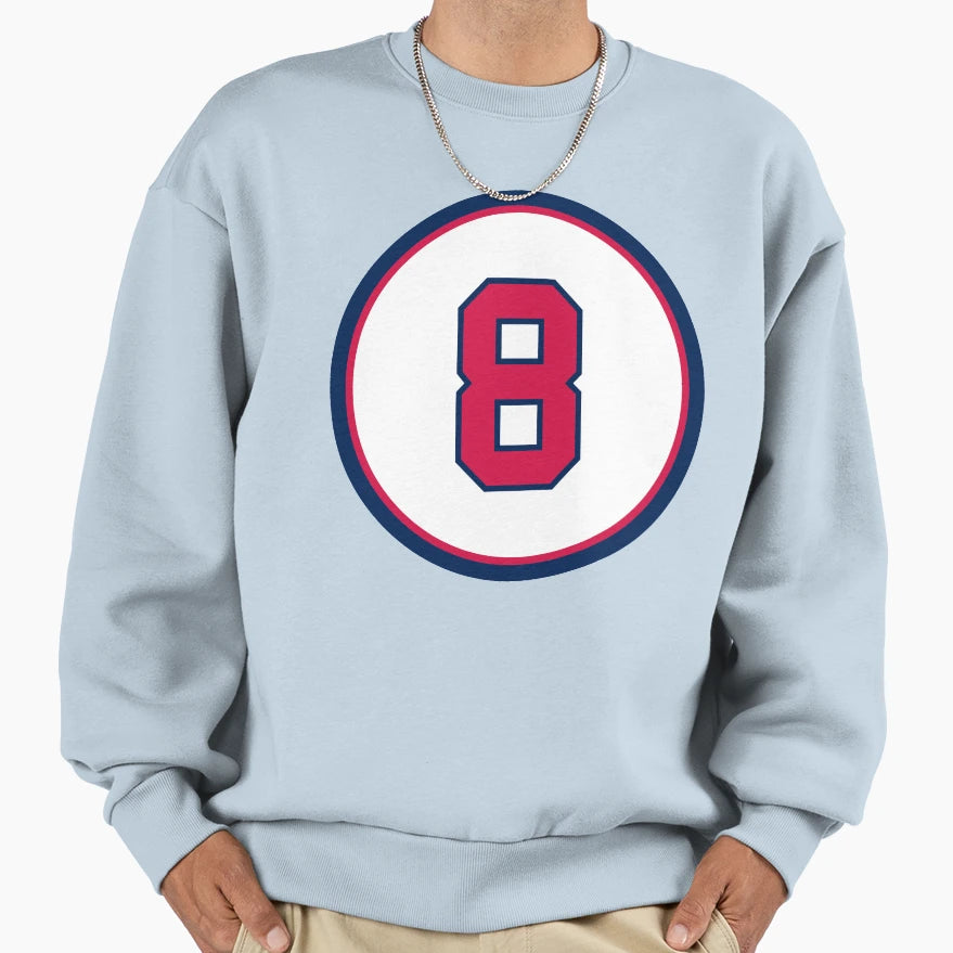 Javy Lopez 8 Jersey Number Sweatshirt - Fun Novelty Design for Adults - T-Shirt, Sweatshirt, Hoodie