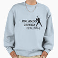 Orlando Cepeda Text Sweatshirt - Minimalist Print Men Women - T-Shirt, Sweatshirt, Hoodie