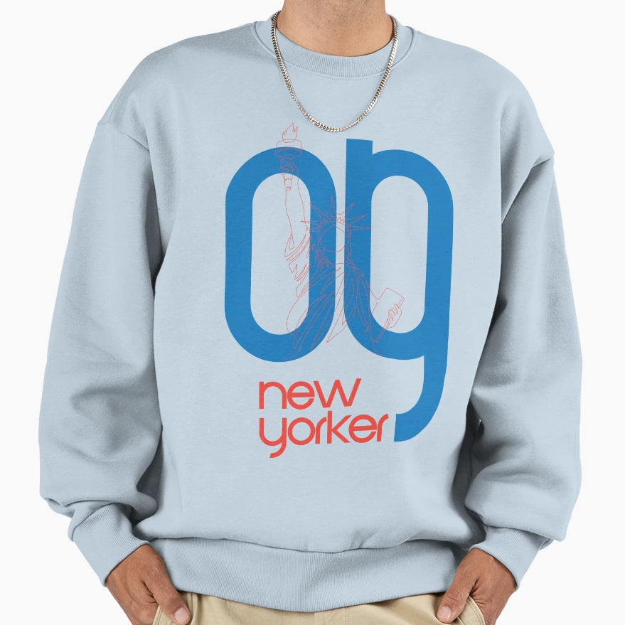 Og New Yorker Sweatshirt - Graphic Print Unisex - T-Shirt, Sweatshirt, Hoodie