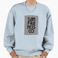 San Francisco City Text Pattern Usa Sweatshirt - Custom Art Print Unisex - T-Shirt, Sweatshirt, Hoodie