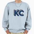 Kc Blue And Gray Sweatshirt - Minimalist Print Men Women - T-Shirt, Sweatshirt, Hoodie