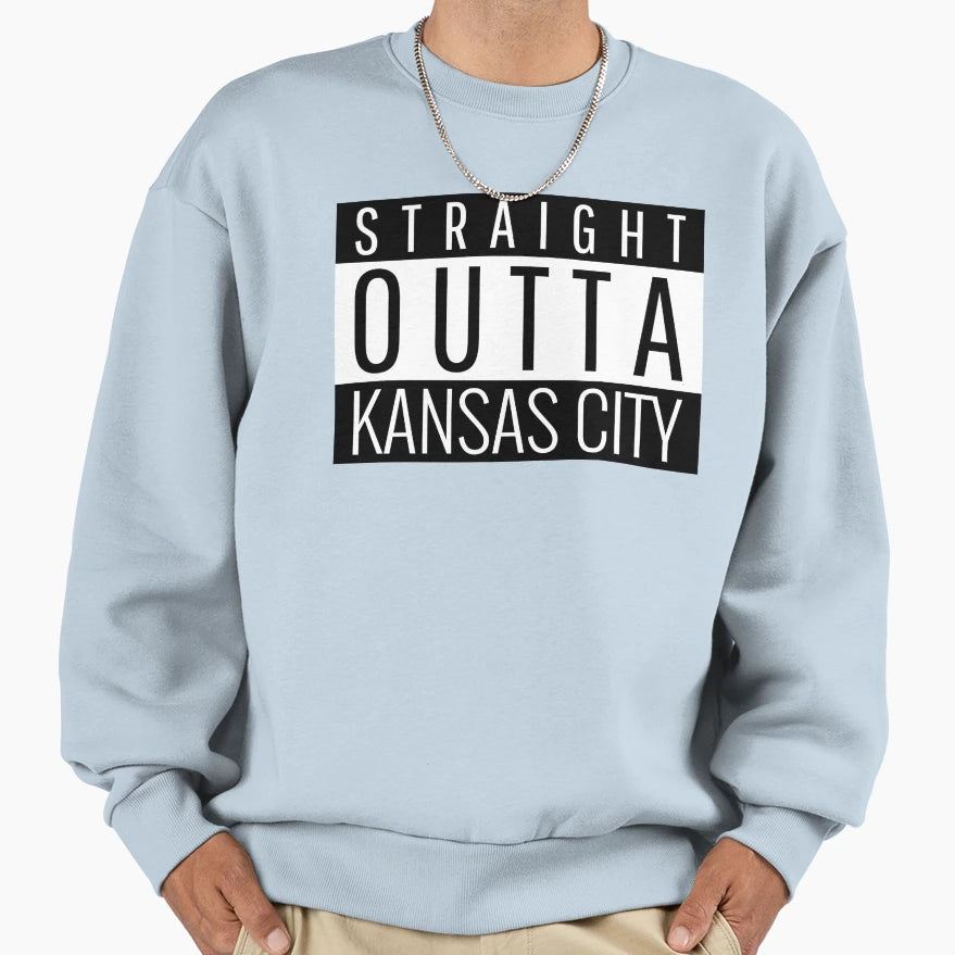 Straight Outta Kansas City Sweatshirt - Streetwear Style for Adults - T-Shirt, Sweatshirt, Hoodie