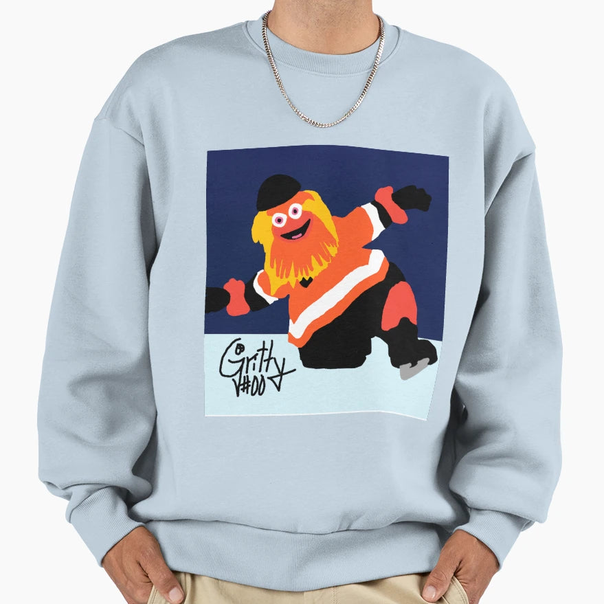 Gritty Philadelphia Flyers Sweatshirt - Minimalist Print Unisex - T-Shirt, Sweatshirt, Hoodie