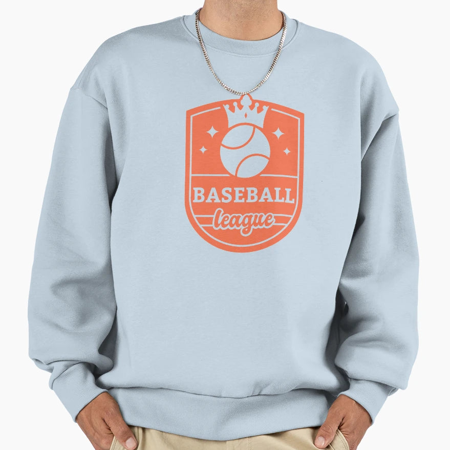 Baseball League Sweatshirt - Graphic Print for Adults - T-Shirt, Sweatshirt, Hoodie