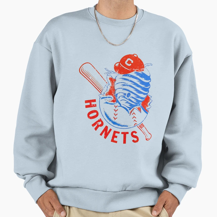 Hornets Baseball Sweatshirt - Graphic Print Men Women - T-Shirt, Sweatshirt, Hoodie