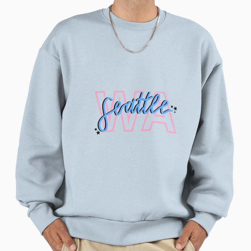 Seattle Washington Stars Sweatshirt - Aesthetic Graphic for Adults - T-Shirt, Sweatshirt, Hoodie