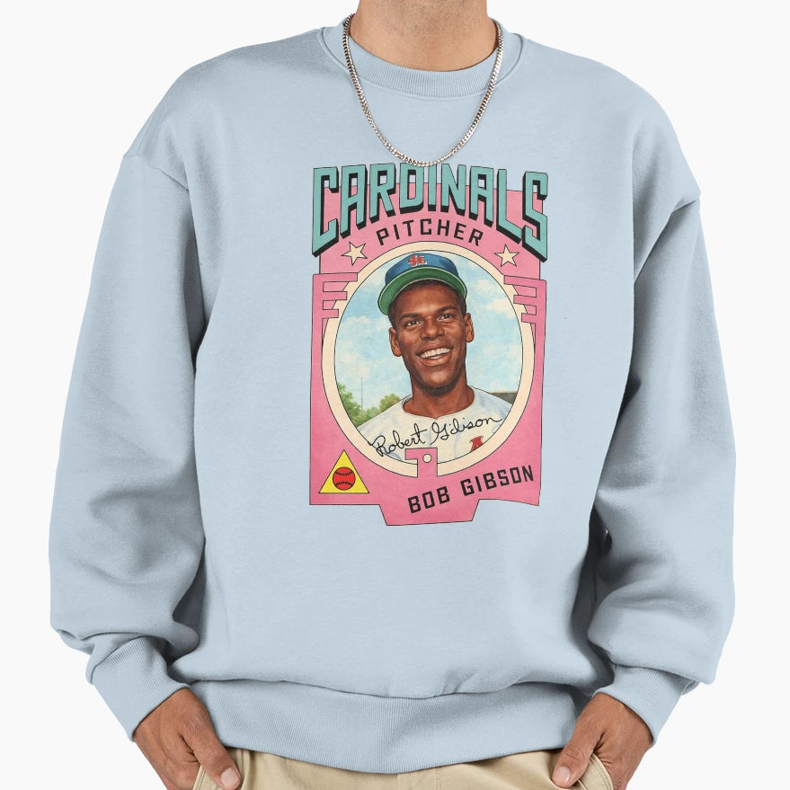 Bob Gibson Cardinals Pitcher Sweatshirt - Custom Art Print Men Women - T-Shirt, Sweatshirt, Hoodie
