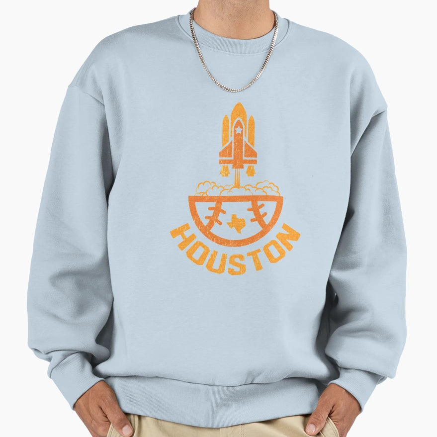 Houston Baseball Launch Site Sweatshirt - Fun Novelty Design Men Women - T-Shirt, Sweatshirt, Hoodie