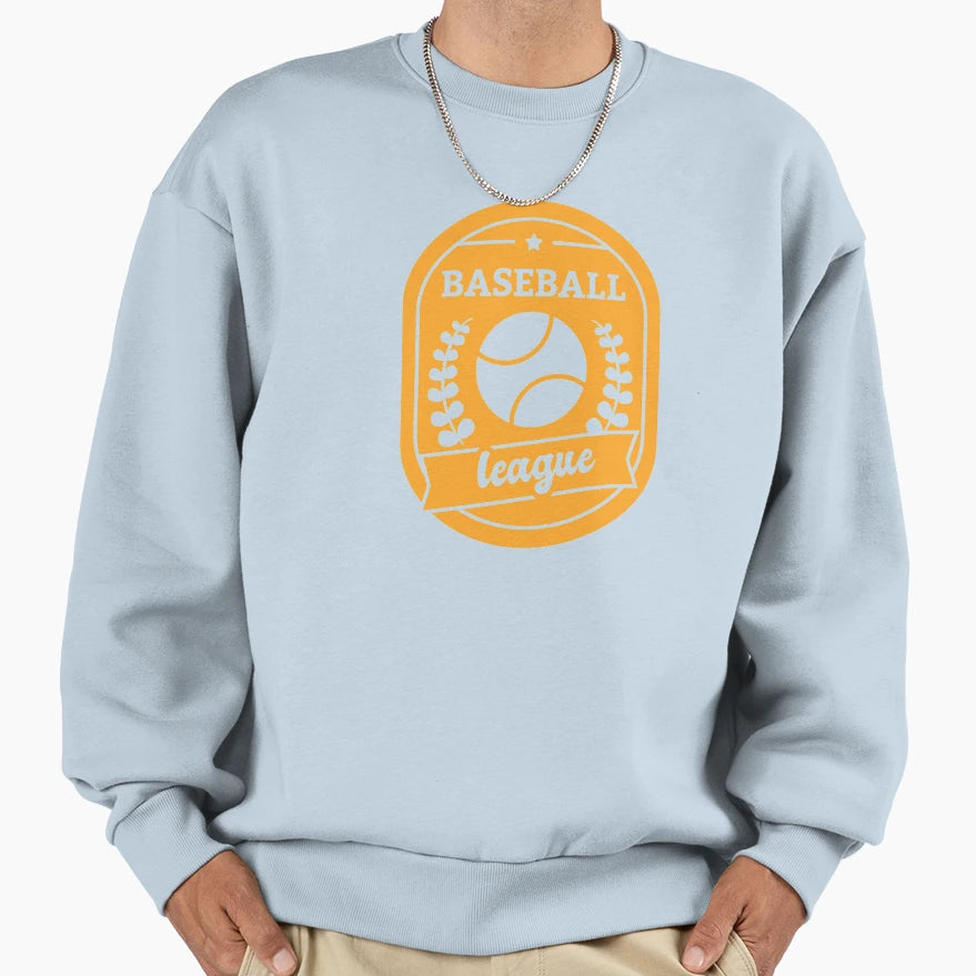 Baseball League League Emblem Sweatshirt - Novelty Apparel Men Women - T-Shirt, Sweatshirt, Hoodie
