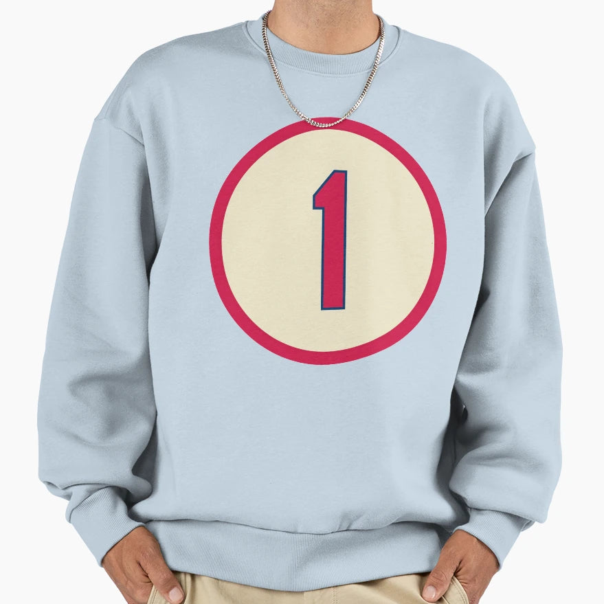Ozzie Smith 1 Jersey Number Sweatshirt - Novelty Apparel for Adults - T-Shirt, Sweatshirt, Hoodie