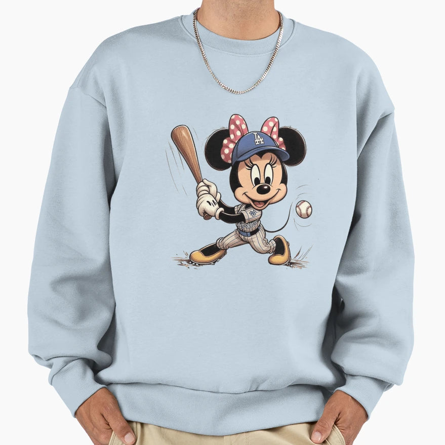 Minnie Mouse Strikes Out Sweatshirt - Fun Novelty Design Unisex - T-Shirt, Sweatshirt, Hoodie
