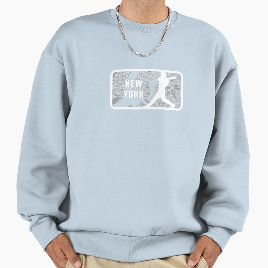 New York Baseball Player Sweatshirt - Casual Everyday Wear Men Women - T-Shirt, Sweatshirt, Hoodie