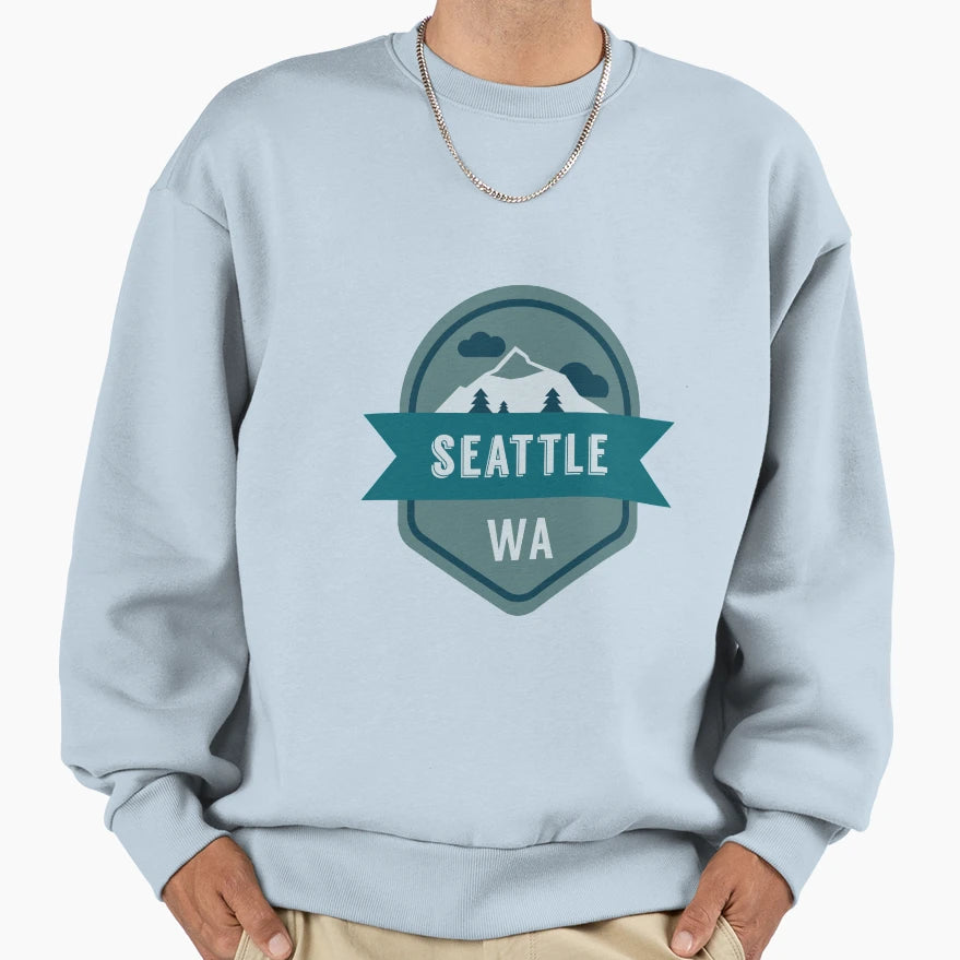 Seattle Wa Sweatshirt - Casual Everyday Wear Men Women - T-Shirt, Sweatshirt, Hoodie