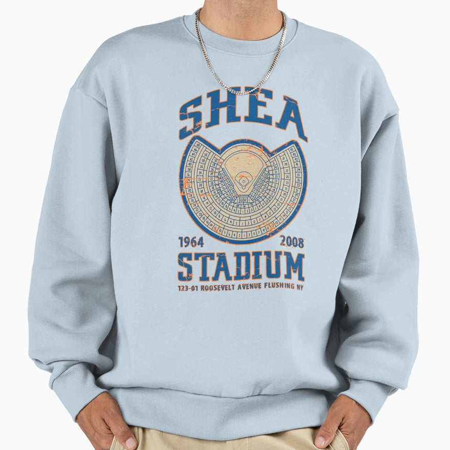 Shea Stadium Sweatshirt - Custom Art Print for Adults - T-Shirt, Sweatshirt, Hoodie