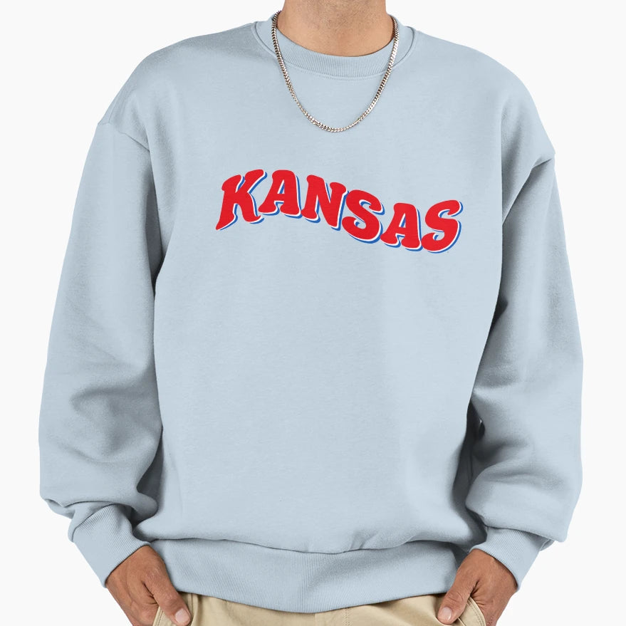 University Kansas Sweatshirt - Casual Everyday Wear Men Women - T-Shirt, Sweatshirt, Hoodie