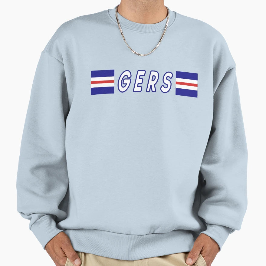 Gers Glasgow Rangers Sweatshirt - Custom Art Print for Adults - T-Shirt, Sweatshirt, Hoodie