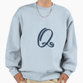 Q Creative Monogram Scripted Sweatshirt - Casual Everyday Wear Men Women - T-Shirt, Sweatshirt, Hoodie