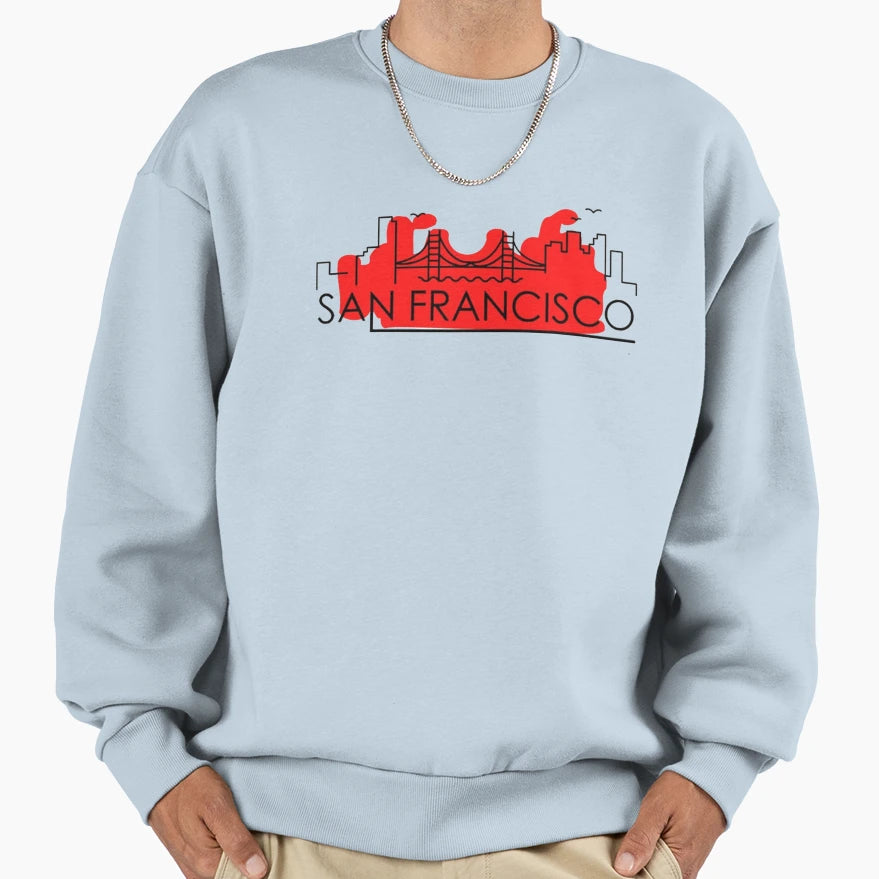 San Francisco Sweatshirt - Custom Art Print Unisex - T-Shirt, Sweatshirt, Hoodie