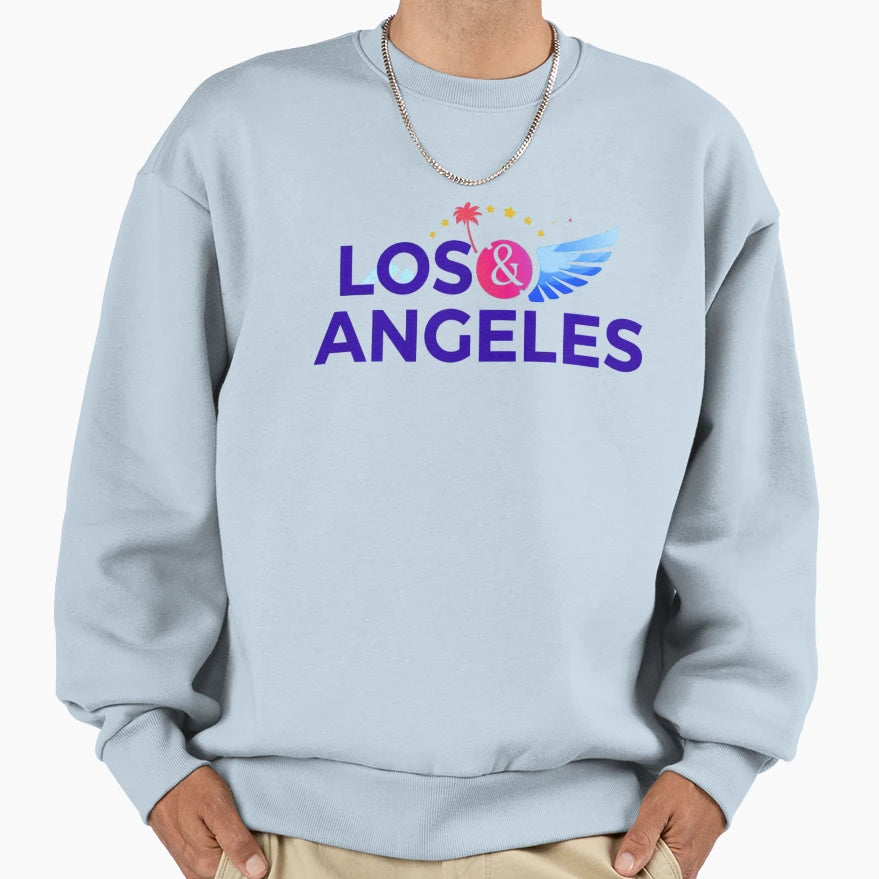 Los Angeles Angels Wings Modern Sweatshirt - Aesthetic Graphic Men Women - T-Shirt, Sweatshirt, Hoodie