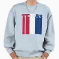 Texas Red White Blue Sweatshirt - Custom Art Print for Adults - T-Shirt, Sweatshirt, Hoodie