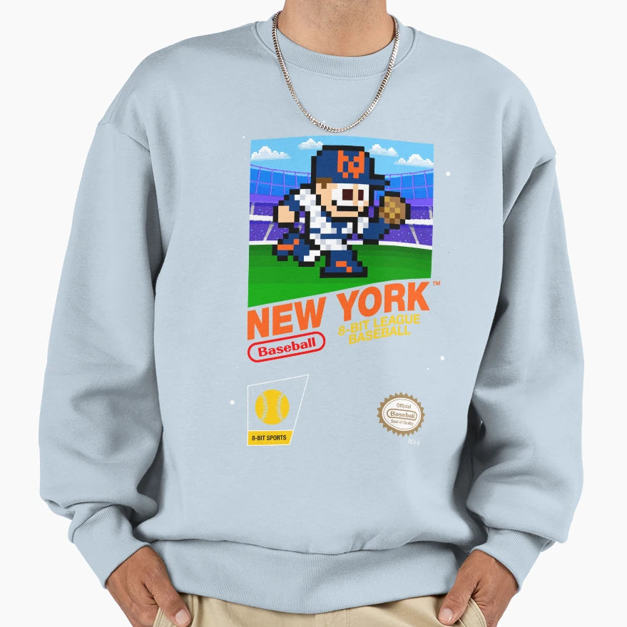 New York 8 Bit Videogame Cart Sweatshirt - Trendy Graphic Men Women - T-Shirt, Sweatshirt, Hoodie