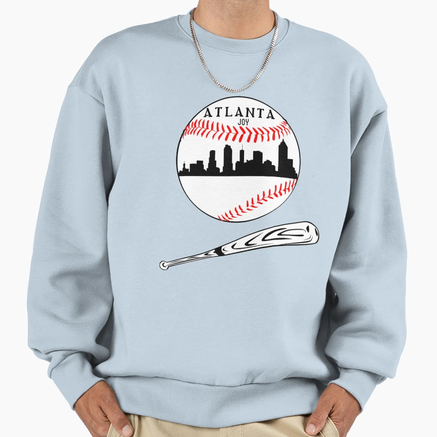 Atlanta Baseball T-Shirt - Fun Novelty Design for Adults - T-Shirt, Sweatshirt, Hoodie