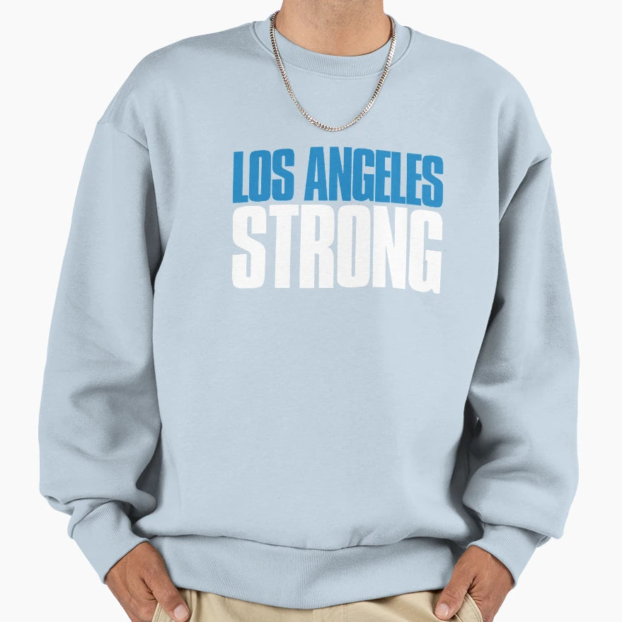 Los Angeles Strong Sports Fan Sweatshirt - Minimalist Print Men Women - T-Shirt, Sweatshirt, Hoodie