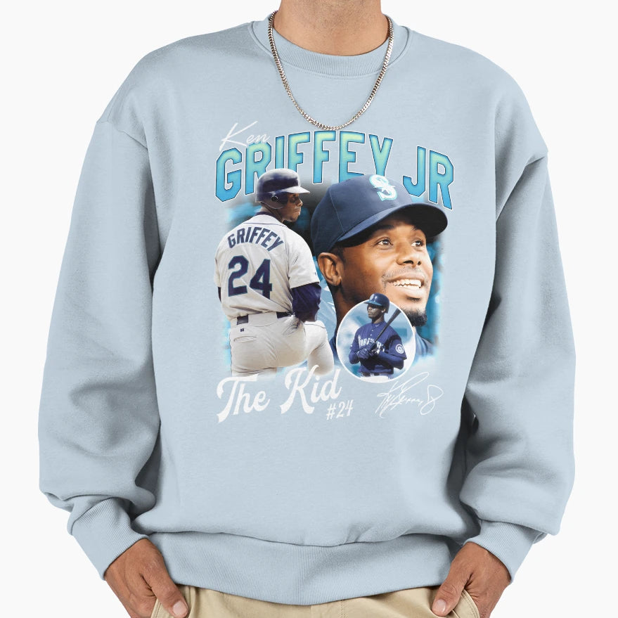 Ken Griffey Jr Baseball Signature Gift Sweatshirt - Novelty Apparel Unisex - T-Shirt, Sweatshirt, Hoodie