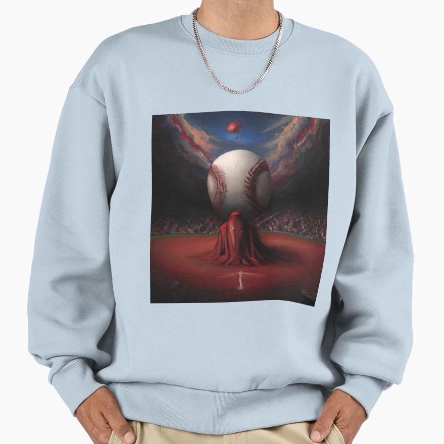 Baseball Surreal Sweatshirt - Trendy Graphic Unisex - T-Shirt, Sweatshirt, Hoodie