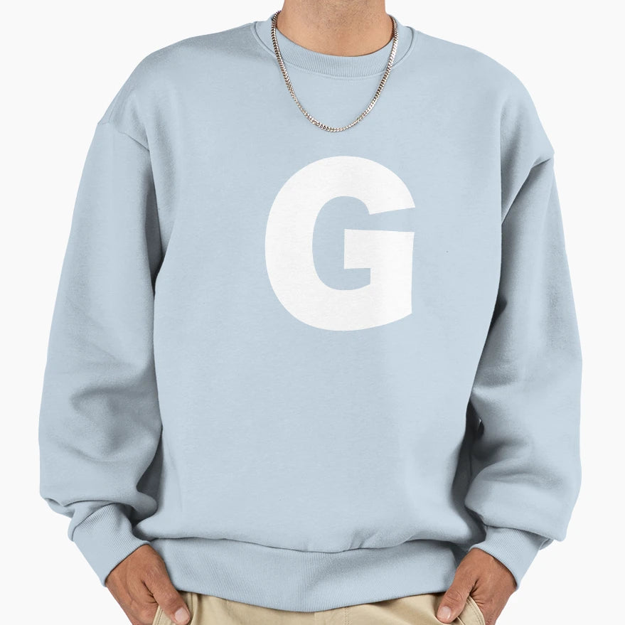 Letter G Mr Motto Alphabet Sweatshirt - Unique Graphic Unisex - T-Shirt, Sweatshirt, Hoodie