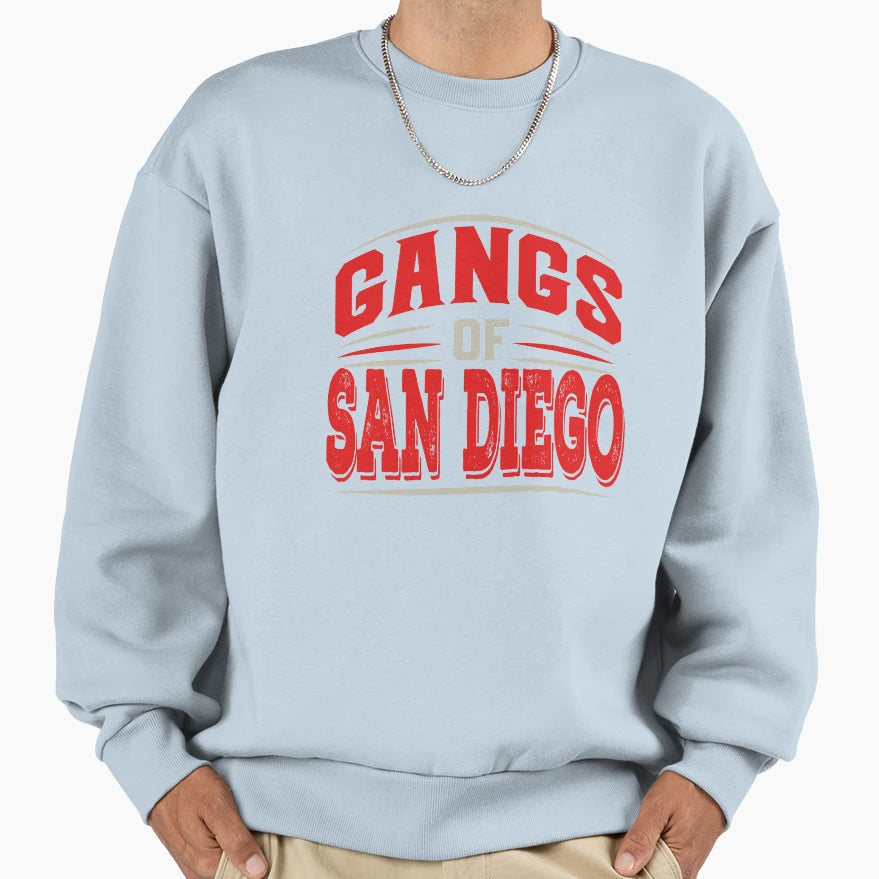 San Diego Gangs San Diego Sweatshirt - Aesthetic Graphic for Adults - T-Shirt, Sweatshirt, Hoodie